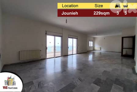 Jounieh 229m2 | 60m2 terrace | Partial View | Quiet Street | IV |