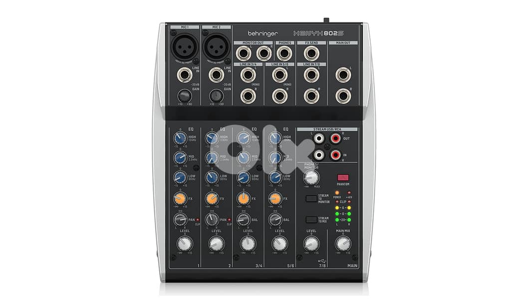 Behringer Xenux 802S Streaming Mixer With Audio Interface 0