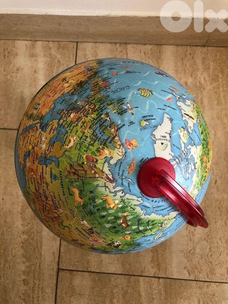 Illuminating world globe 65cm dimeter approx. 3
