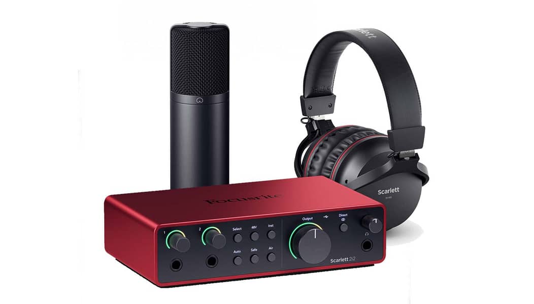 Focusrite Scarlett 2i2 Studio G4 Recording Pack 4