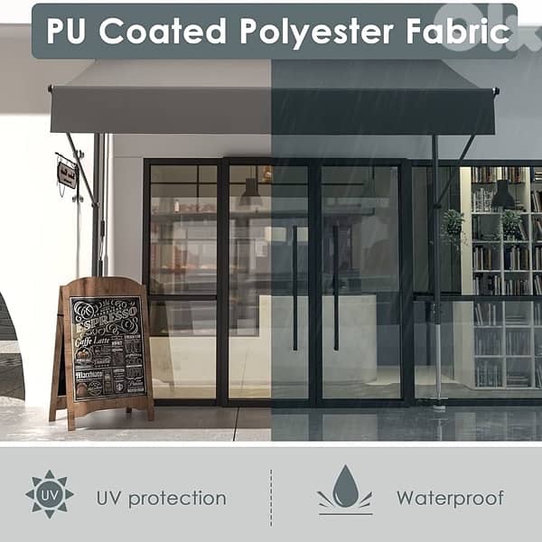 LIFERUN Clamp Awning, Balcony Awning 1