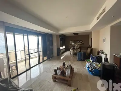 280 Sqm Apartment for rent in Harissa with sea and Mountain view