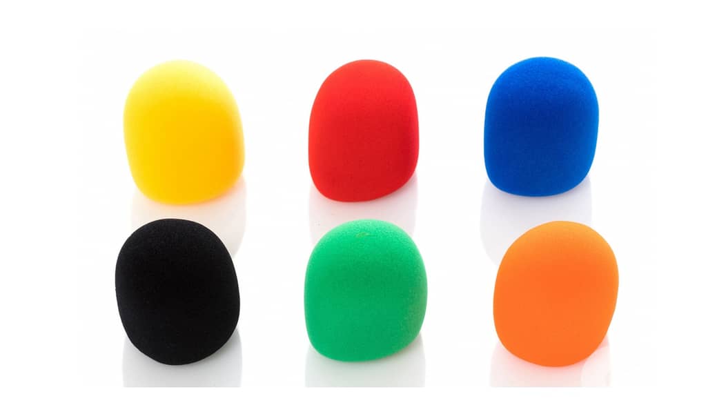 WS06C Mic Sponges (Foam Windcreen Cover For Microphones) 1
