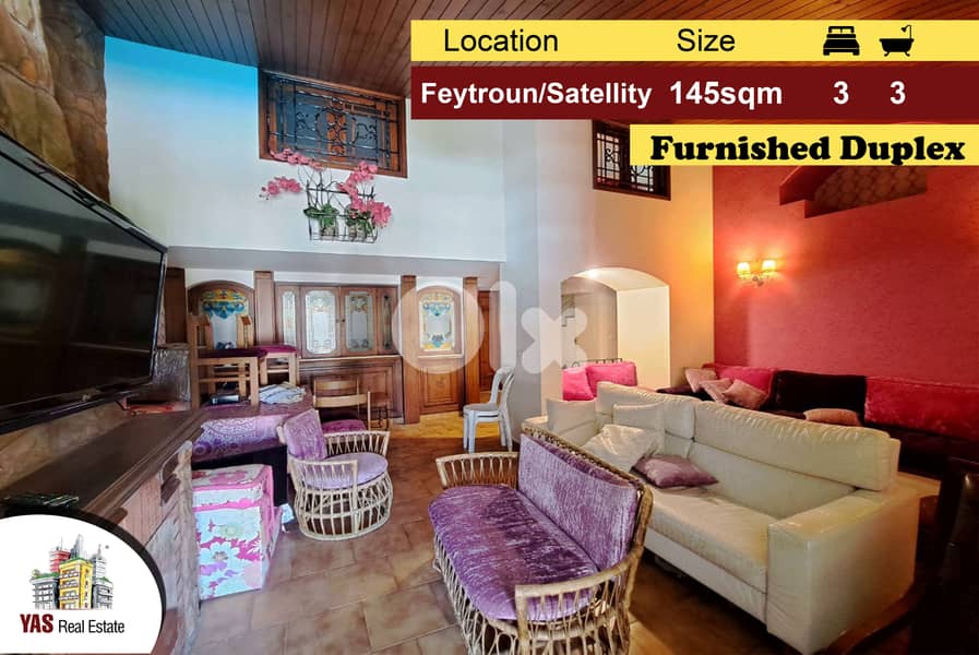 Feytroun/Satellity 145m2 | Furnished Duplex | Pool View | DA | 0
