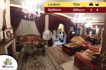 Ajaltoun 200m2 | Super Luxurious | Mountain View | Decorated | Catch |
