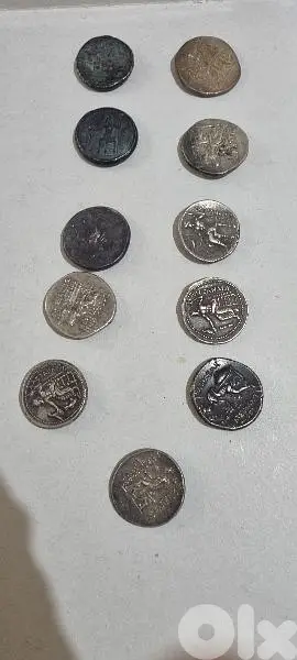 ancient Roman Silver Coins 15 dollars the grams