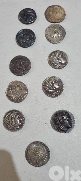 ancient Roman Silver Coins 15 dollars the grams 9