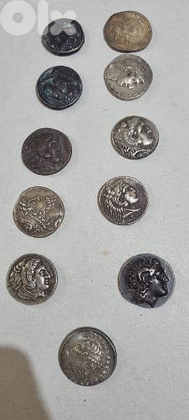 ancient Roman Silver Coins 15 dollars the grams 10