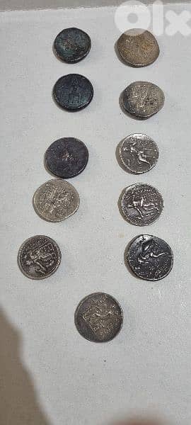 ancient Roman Silver Coins 15 dollars the grams 11