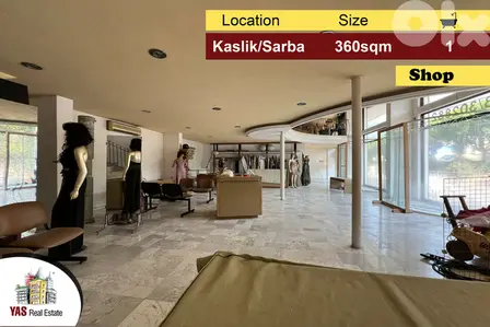 Kaslik/Sarba 360m2 | Shop | Active Street | Perfect Investment | EH |