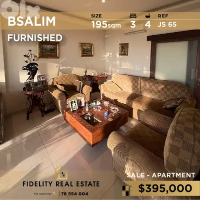 Apartment for sale in Bsalim JS65 - Furnished