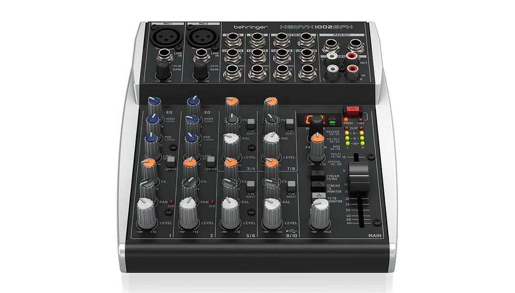 Behringer Xenyx 1002SFX Mixer With USB And Streaming 1