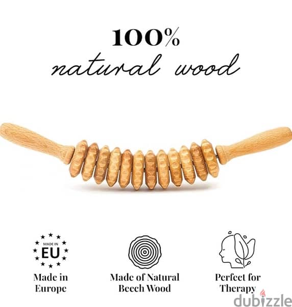 Tuuli Accessories - Curved Wooden Massage Roller for Waist 2