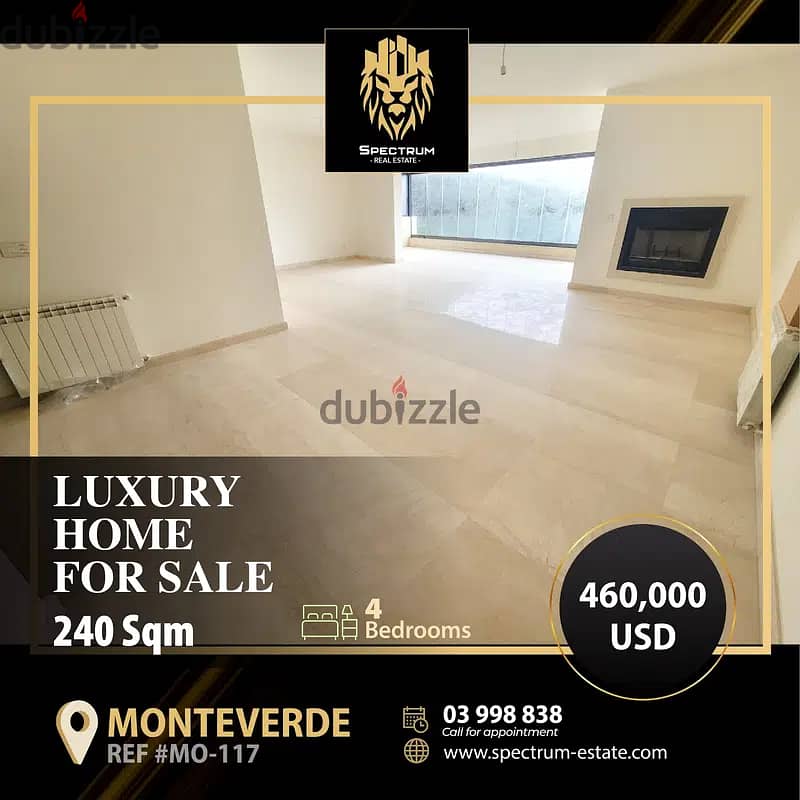 MONTEVERDE PRIME (240Sq) 4 BEDROOMS WITH PANORAMIC VIEW, (MO-117) 0