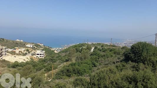1540m Land zone 25/50 Sea View Eddeh Batroun 5 mins highway