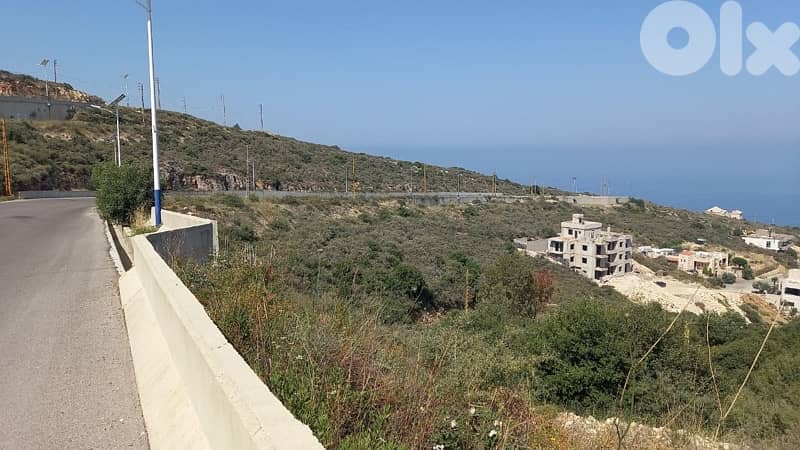 1540m Land zone 25/50 Sea View Eddeh Batroun 5 mins highway 1