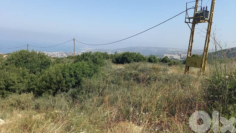 1540m Land zone 25/50 Sea View Eddeh Batroun 5 mins highway 2