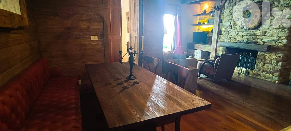 L15555-Decorated Chalet With Garden For Rent In Mzar Kfarzebian 2