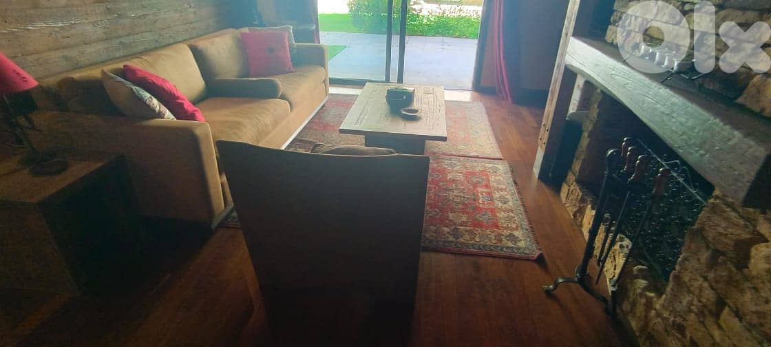 L15555-Decorated Chalet With Garden For Rent In Mzar Kfarzebian 4