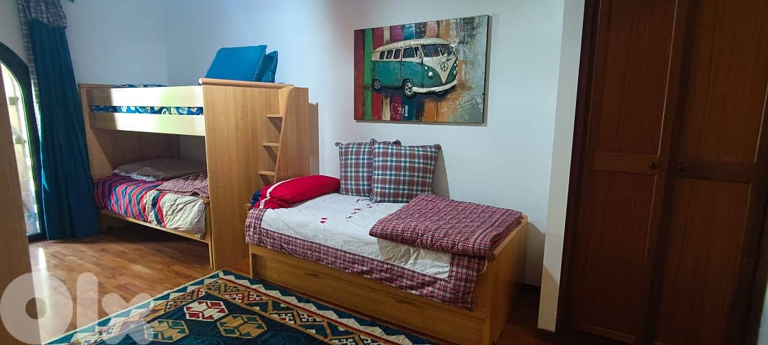 L15555-Decorated Chalet With Garden For Rent In Mzar Kfarzebian 7