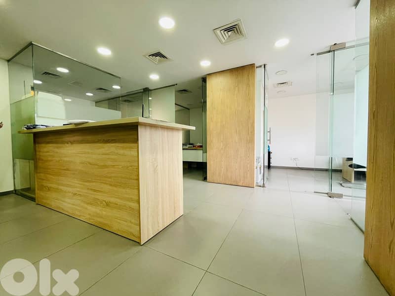 RAO26-4949 Furnished office 132 m for rent in Achrafieh 0