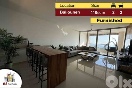 Ballouneh 110m2 | Super Luxury | Upgraded | Furnished | View | MY |