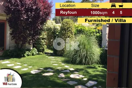 Reyfoun 1000m2 | Luxurious Villa | Furnished | Impressive Property | M