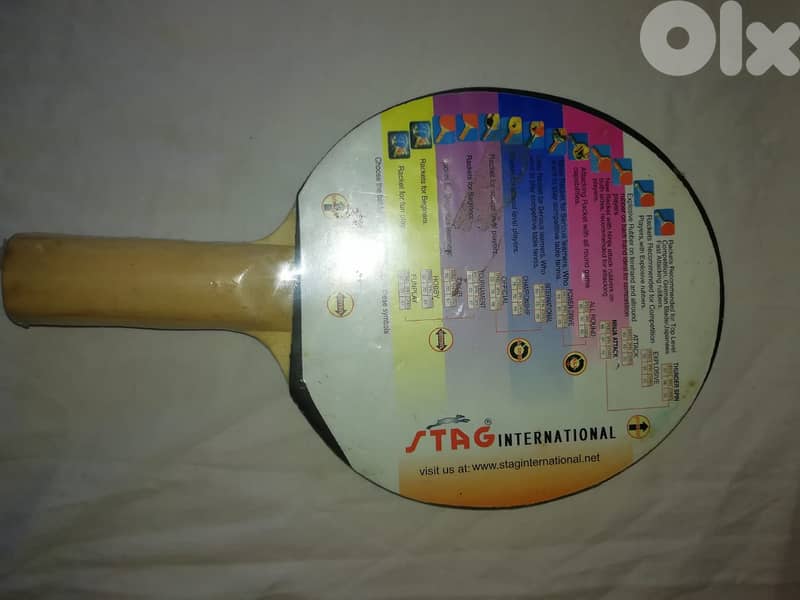 stag ping pong racket new 2
