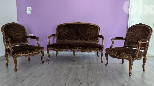 19th century Louis XV sofa & chairs
