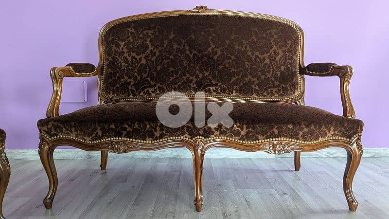 19th century Louis XV sofa & chairs 2