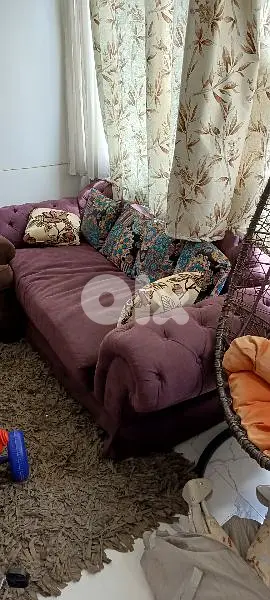 big couch and one seater
