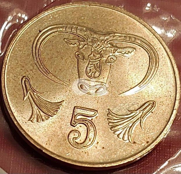 Cyprus 2001 5 Mils old coin KM# 39 0