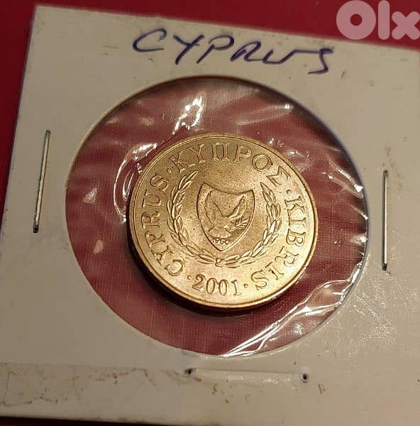 Cyprus 2001 5 Mils old coin KM# 39 2