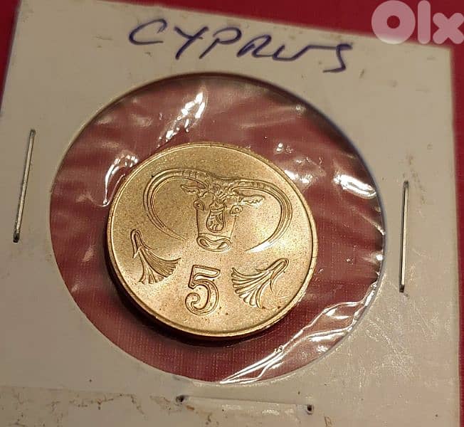 Cyprus 2001 5 Mils old coin KM# 39 3