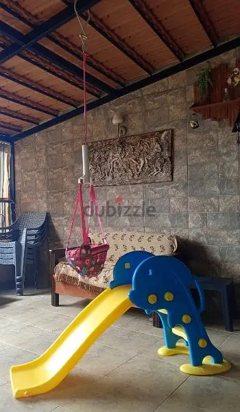 Children's swing

 and Children's slide