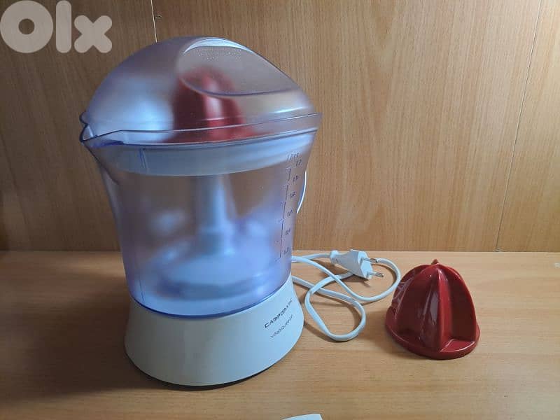 Campomatic citrus juicer 25 watts, 1.2 litres NEW 0