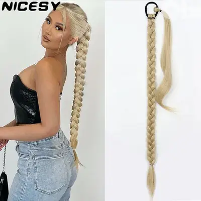 blonde braid synthetic