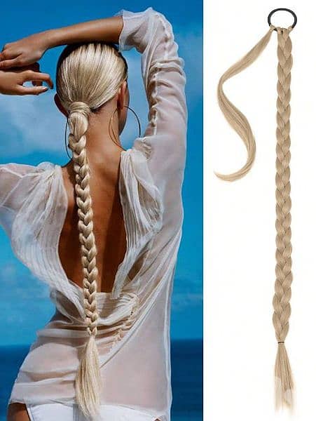 blonde braid synthetic 2