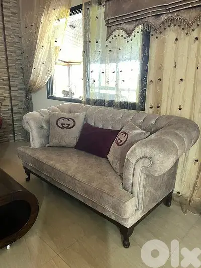 طقم كنبايات شستر فيلد الأصلي خشب زان