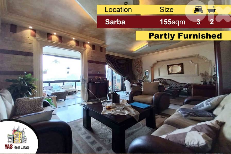 Sarba 155m2 | Partly Furnished | Renovated | Partial View | YV/AC | 0