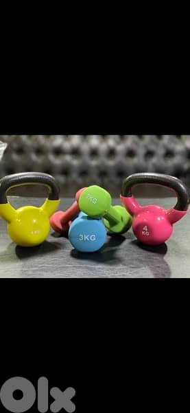Dumbells new l se3er bel kilo 0