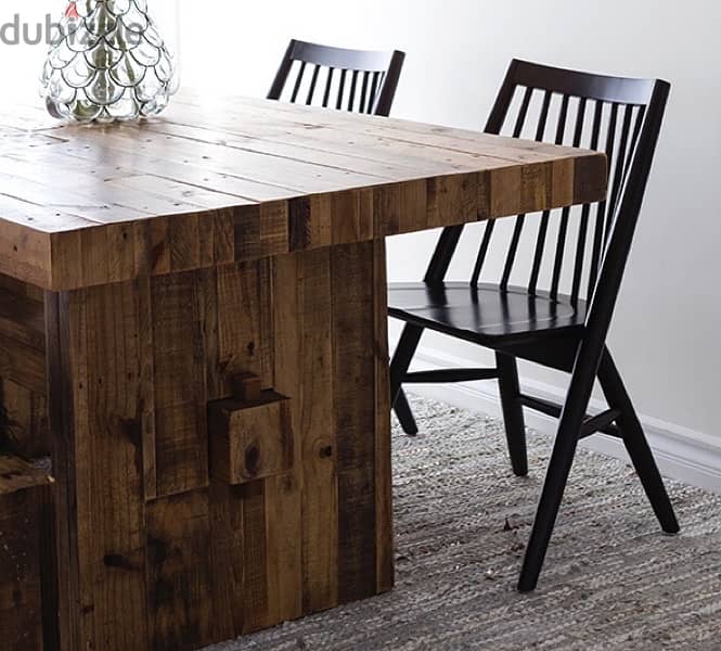 4 black wood chairs 0