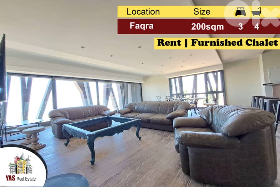 Faqra 200m2 | 70m2 terrace | Rent | Furnished Chalet | Panoramic View 0