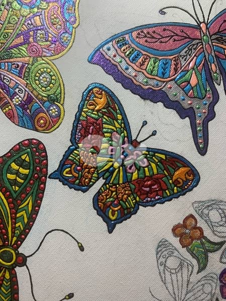 Mandalas acrylic painting 1