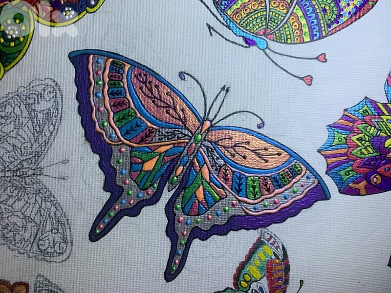 Mandalas acrylic painting 3