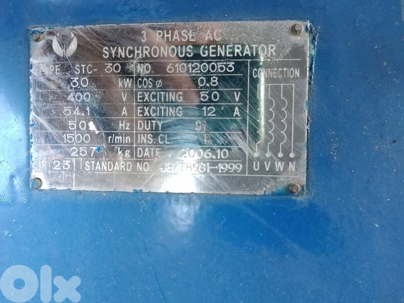 مولد كهرباء perkins 30 KVA 0