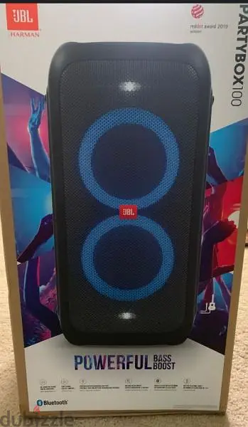 In box JBL Partybox 100 ORIGINAL