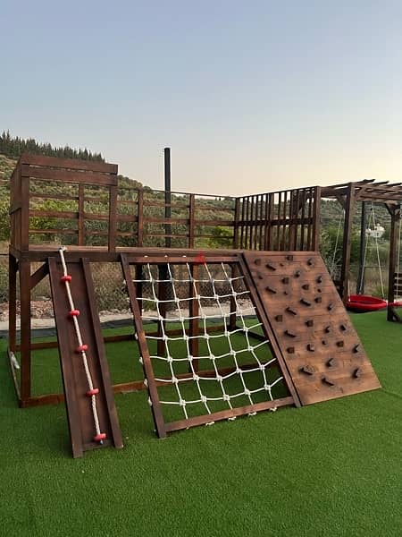 Custom backyard playground ,, playsets , . swings , garden jungle gym 3