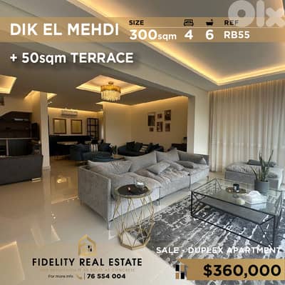 Duplex for sale in Dik El Mehdi RB55