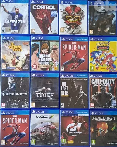 biggest collection of used PS4 CD org.